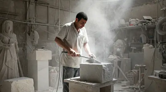 عمال شق وقطع ونقش الاحجار.jpg